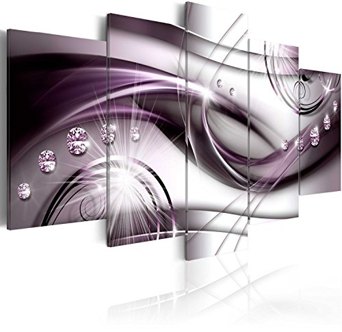B&D XXL Acrylglasbild Abstrakt 100x50 cm 5 Teilig Wandbild auf Acryl Glasbilder Kunstdruck Moderne Acrylglas Platte Wanddekoration Geschenke Heimdekoration Glasbild Diamant Ornament a-A-0174-k-p
