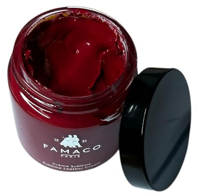 Famaco Collection 1931 - Creme Sublime - Hochwertige Schuhcreme aus Frankreich 100 ml (Leuchtend Rot)