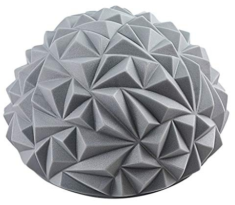 Balance-Kugeln,Colorful Noppenball Massageball Halbkugel Balance-Pad Ideal für Balance-Training,8cm hoch und 16cm Durchmesser (Grau)
