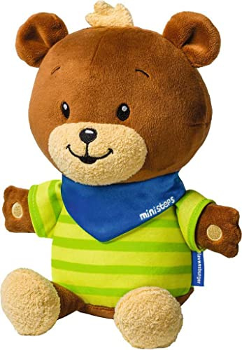 Ravensburger ministeps 4560 Kuschelbär Butz, schmuseweiches Kuscheltier zum Spielen, Schlafen und Liebhaben, 25 cm, Baby Spielzeug ab 0 Monate