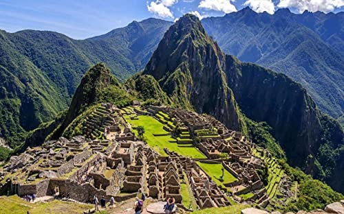 Ruinen von Machu Picchu Peru Malen nach Zahlen DIY einzigartige Leinwand Ölgemälde Kit Digital Painting