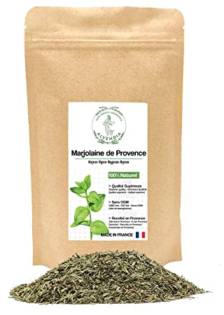 ALVENDIA - Véritable Marjolaine de Provence - Cultivée et Récoltée dans le Sud de la France - Paquet de 100 Grammes