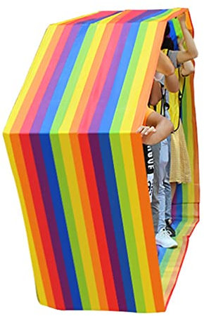Feld Tagesspiel Spielen Laufmatte, Erwachsene Kinder Indoor Outdoor Team Spiel Geburtstag Party Event Bunte Laufmatte (Size : Adult-20M)