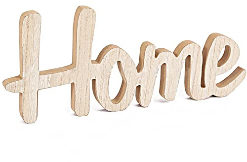 Lvjkes holzbuchstaben, holzbuchstaben groß, Dekorative Holzbuchstaben, für Basteln Haus Hochzeit Weihnachten Geburtstag DIY Dekorationen, Höhe: 15 cm/5.9 inch (Letter Home)