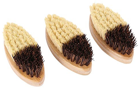 Otueidnsy Lot de 3 brosses à légumes en bois naturel pour nettoyer les carottes/pommes de terre