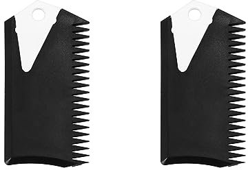 Haopeuk 2X Surfbrett Wachs Kamm mit Fin Schlüssel Reinigung Entfernen Skimboard Surf Zubehör für Wasser Sport Surfing Surfbrett