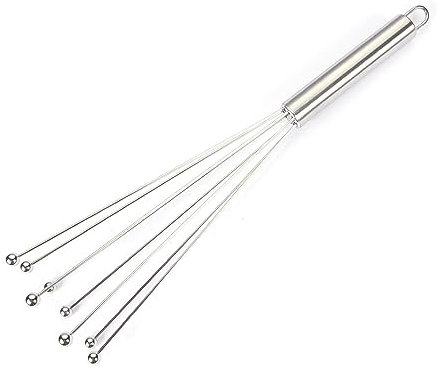Stainless Steel Whisk, Profi Plus Mixing Flash, 10 Inches, Whisk, Stainless Steel Balls, Partially Matte, Whisk, Whisk, Whisk, Kitchen Whisk for Cooking, Mixing, Whisking, Beating, Stirring