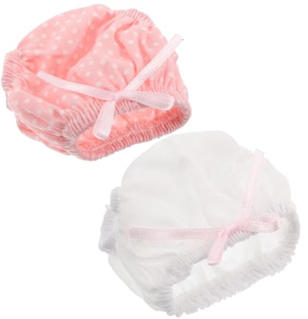 SOPOTUTU 2 Culottes d'apprentissage pour Poupées Filles en Polyester, 2 Pièces, sous-vêtements Triangle Réalistes pour Poupées Américaines, pour Jeu de Rôle et Habillage