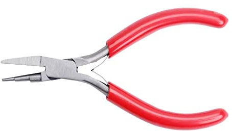 Pinze ad anello per la creazione di gioielli, progetti di hobby, strumenti di piegatura del filo in acciaio, pinze concave, rotonde