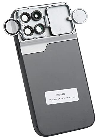 Qukaim Étui de téléphone multi-objectifs pour 12 Pro, comprend téléobjectif, macro, fisheye, lentilles filtrantes CPL, protection, accès facile à tous les ports