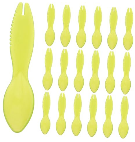 Warmhm 20pezzi Paletta Per Kiwi Strumento Per Rimuovere Del Kiwi Cucchiaio Plastica Per Frutta Sbucciatore Per Utensile Per Estrarre La Della Frutta Paletta Per Scavare Da Cucina