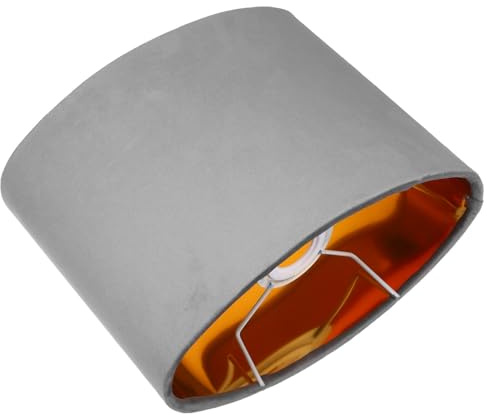 Angoily Ovaler Samtiger Lampenschirm mit Innenfutter Ersatzschirm für Tisch Stehlampen Leicht Strapazierfähig Einfache Montage Vielseitig für Zuhause und Büro Geeignet