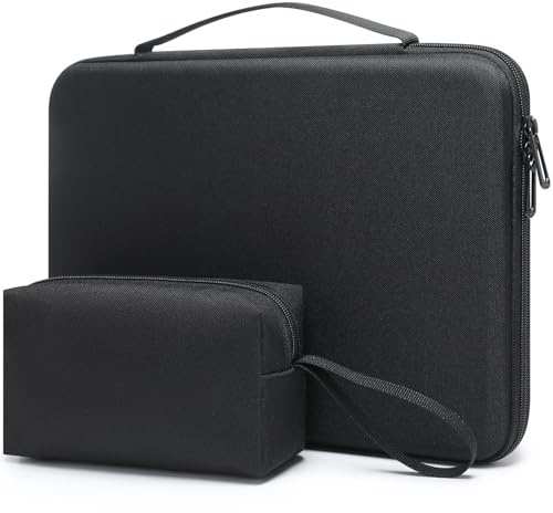 HYZUO 17-17,3 Pollici Custodia Rigida PC Portatile Borsa per 17 17,3 HP/Dell/ASUS/Acer/Lenovo/LG/Toshiba/MSI Gaming Laptop/Razer Blade 17/18, Borsa Protettiva per Uomo Donna, Nero