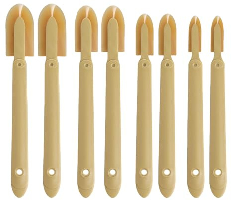 Set di 8 attrezzi in silicone robusto per rimozione di malta e finitura di lunga durata nei lavori di costruzione