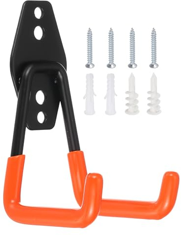 Nexarelle Wall Mounting High Velocity Floor Fan Bracket, (2.9 x 2.4, Orange) - Multifunctional Wall Mount Floor Fan Hook Hanger Kit for Household Warehouse Garage