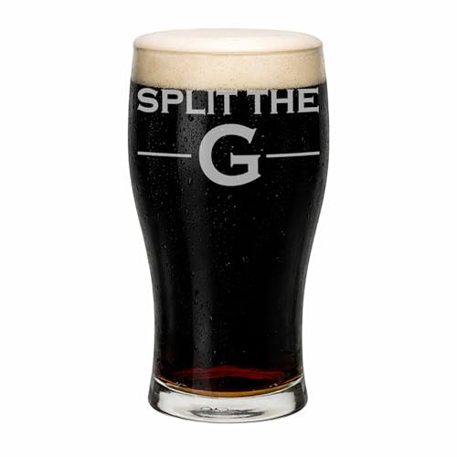 Gift Base Split The G Tulip Pint Glass Craft Beer Stout Dad