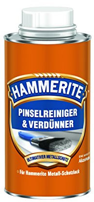 Hammerite Pinselreiniger und Verdünner, Spezialverdünner und Reinigungsmittel für lösemittelhaltige Hammerite-Lacke, 500ml