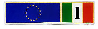 4R Quattroerre.it 137 3D Aufkleber Platte Flagge Italien Europa