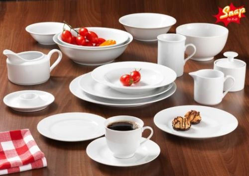 Snap by R&B Geschirr-Serie Bianco Material 6er Set Suppentasse Bianco (stapelbar)