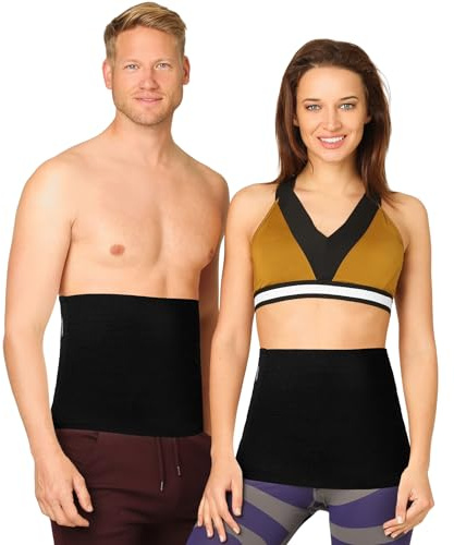 BeFit24 Ceinture Lombaire Thermique en Laine Mérinos pour Homme et Femme – Protège Reins et Dos, Ceinture Chauffante Lombaire confortable, respirante, lavable à la main