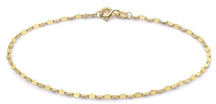 Carissima Gold Women's 9 ct Gold Sparkle Forzatina Chain Bracelet