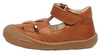 Naturino Sandalias de piel para primeros pasos, Coñac- 20
