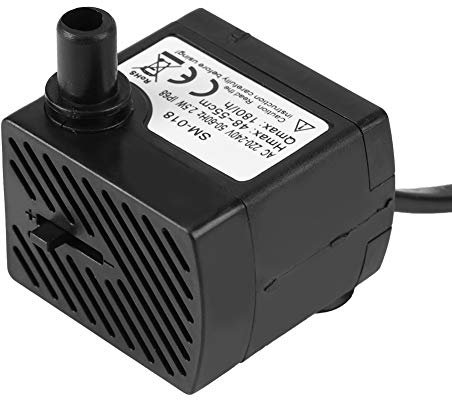 Mini bomba de agua, 180l/h 2.5w bomba sumergible pequeña bomba de fuente para estanque de peces acuario fuente hidropónica jardín trasero patio