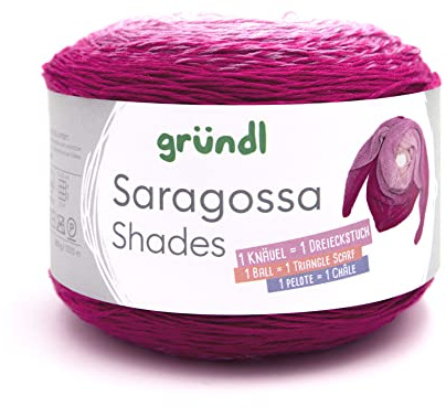 gründl Strickwolle Saragossa Shades 250g 1000m Baumwolle Acryl Mix