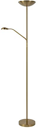 LUCIDE ZENITH - Lampadaire/lampe de lecture - LED Dim. - 3000K - Or Mat/Laiton