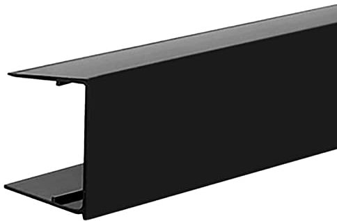 Polycarbonate End Closure Roof Sheet U-Profile Roofing End Trim (25mm, Anthracite Grey)