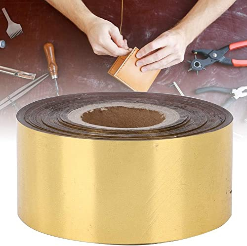 Fyearfly Hot Stamping Paper,120 Meter 3 cm Breite Heißprägefolie Gold Heißprägefolie Papier,Ledertuch Verpackungsbox DIY Dekoration,Wärmeübertragung Vergoldetes Papier für Lederpapier