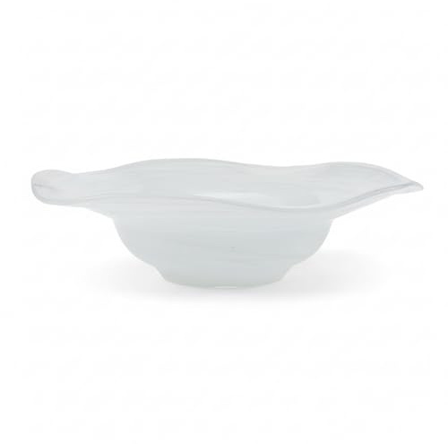 Budawi® Brunnenschale Flower klein rund transparent | Mini Glasschale Ø 25 cm für Nebler und Zimmerbrunnen