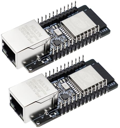 APKLVSR ESP Modul, WT32-ETH01 Embedded Serial Port Networking Bluetooth + WiFi Gateway MCU