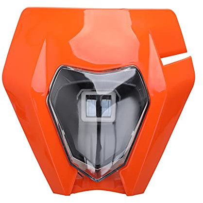 Motorrad Hauptscheinwerfer,Motorrad Scheinwerfer Motorrad Neue Universal Scheinwerfer Scheinwerferlampe Licht Passend Für EC XC XCF XCW XCFW SX SXF SXS 125 150 250 350 450 530(Color:B.Orange)