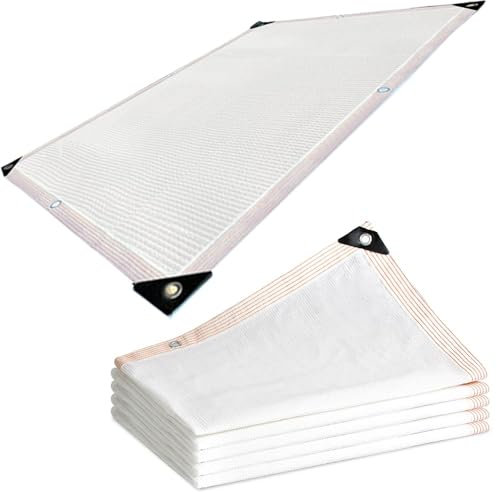 TAVLT Schattiernetz Schattierungsnetz Gewächshaus Sonnenschutznetz Mit Ösen, 1m 2m 5m 6m 8m 10m 90% Sonnenschutz Schattennetz FüR Garten Blumen Pflanze(Size:4x5m)