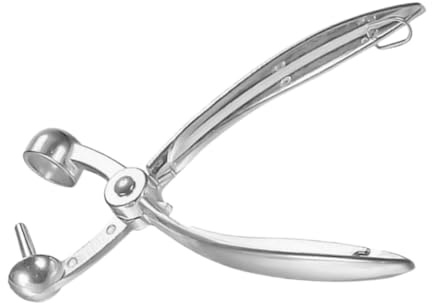 Cherry Pitter Metal Tool Kitchen for Cherries and Dates, Silver