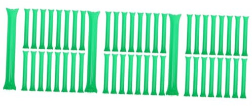 Yardwe 3 Sätze Aufblasbarer Stock Sprengen Jubeln Pick-up-Sticks-Spiel Pool-Spiele Blase Aufblasbare Stadionkrachmacher Aufblasbarer Geräuscherzeuger Jubelstöcke Sport Green 40 Stück * 3