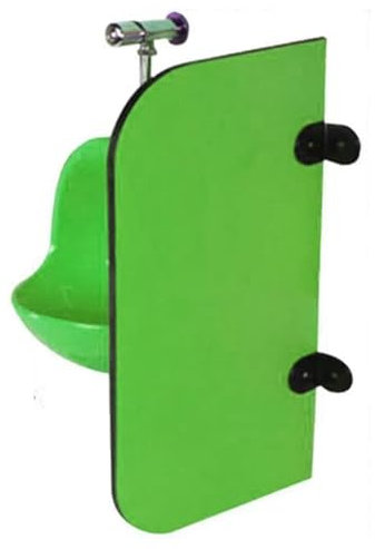 Snaweo Wall-Mounted Children's Urinal Screen, kindergarten Urinal partition, Children's cartoon Urinal Divider, Suitable for Schools and Public Places(Green,60x30cm 2pcs)