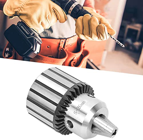 KIMISS Portabrocas Tipo Llave Portabrocas de Alta Resistencia B22 de 5-20 Mm con Llave para Trabajos en Metal Taladro de Banco de Torno CNC - de Alta Precisión para Taladros de Impacto y Eléctricos