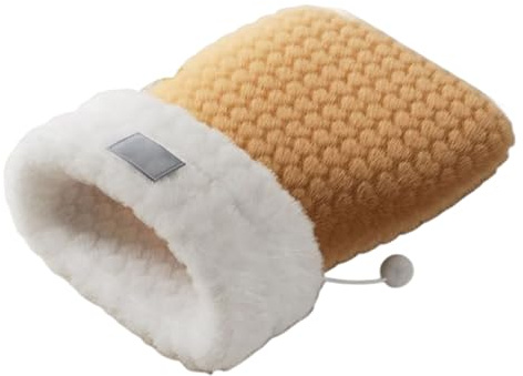 Penlimly Lit pour Chat, Coussin Chauffant en Peluche d'hiver Sac pour Animaux, Sac pour Chat en Peluche Douce, pour Intérieur Maison Voyage Voiture Camping Jeu Repos Câlinerie