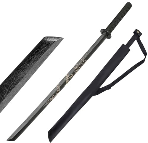 Holz Katana Schwert mit Lederscheide