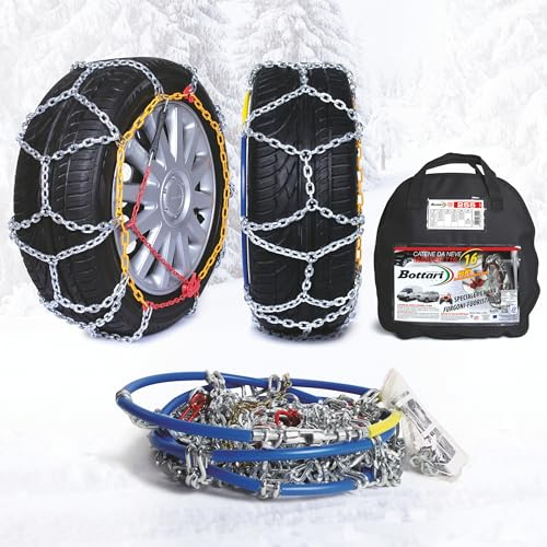 Bottari 68010 Master Cadenas de nieve 16 mm, Talla 255, Adecuado para 4x4, Jeep, SUVs, microbús, furgonetas, Fáciles y rápidos de instalar, TÜV Süd y GS ÖNORM V5117
