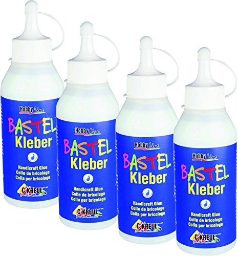 4 Flaschen Hobby Line 49361 - Bastelkleber 250 ml