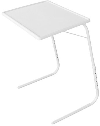 evelots verstellbares Bett Tablett Tisch, der ultimative Tragbare Klapptisch, weiß