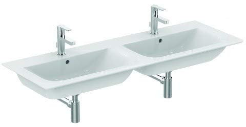 Ideal Standard Möbeldoppelwaschtisch Connect air, je 1240x460x165mm,Weiß mit IP, E0273MA