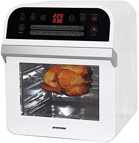 Syntrox Germany 16 in 1 Multicooker Heißluftgarer Multifunktions-Airfryer 12 Liter AF-1600W Domino