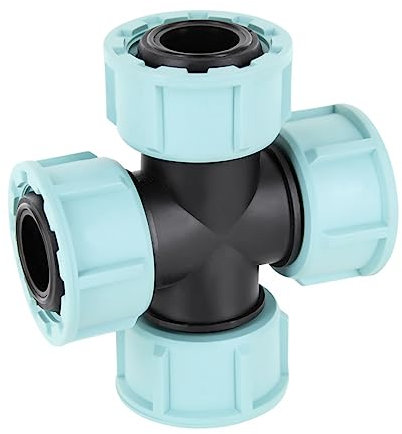 REKUBIK Kreuzstück 4X 1 Innengewinde Swivel Überwurfmutter mit O-Ring