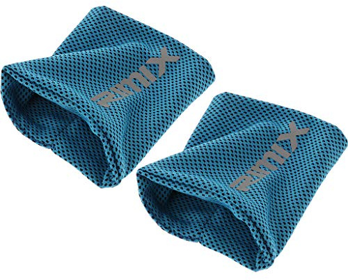 Fenteer 2 Satz Kühlarmband Schweißband Handgelenk Sport Manschetten, Elastisch, Athletisch, geeignet für Sport, Fitness, Reise, Yoga