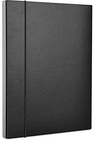 Sammelbox Mit Gummiband OFFICE PRODUCTS PP A4/40 Schwarz / / Typ-Erweitert/Art-Mit Gummiband/Material-Karton/pp/Furnier-Einseitig/Farbe-Schwarz/Format-A4