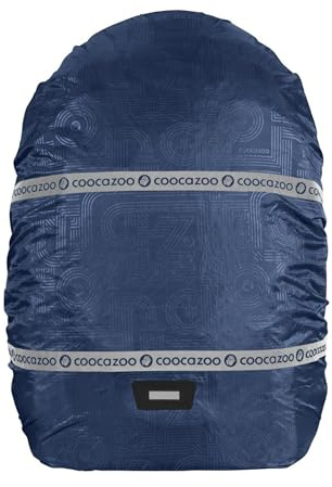 coocazoo Regenhülle, Blue, blau, reflektierend und wasserdicht, getapte Nähte, geeignet für Rucksäcke und Tornister, schützt vor Regen und Schmutz, ab der 3. Klasse